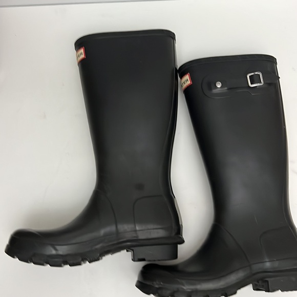 Hunter Original Kids' Classic Rain Boot Black Mate Little Kid/Big Kid) S… - Picture 11 of 16